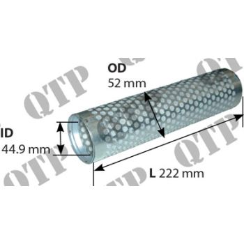 Massey Ferguson Air Filter 165 168 188 50B Inner - 10237