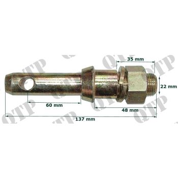 Implement Pin Cat 2 -  7/8" UNF - PACK OF 2 - PRICE PER UNIT - 1103
