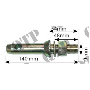 Massey Ferguson Implement Pin Cat 1 - 3/4" UNF - PACK OF 2 - PRICE PER UNIT - 1245