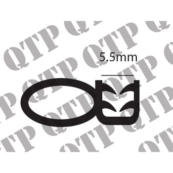 Draught Excluder Rubber - 20 Mtr Length - 1285-20