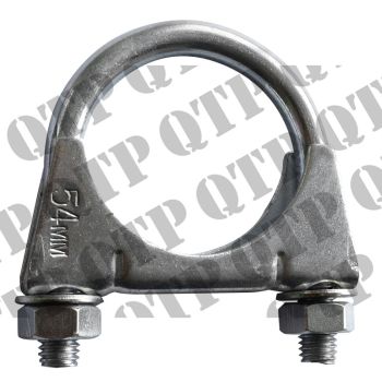 Massey Ferguson Exhaust Clamp 54mm 10mm diameter - PACK OF 2 - PRICE PER UNIT - 1327