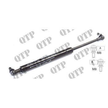 Massey Ferguson Gas Strut Duncan - 250N Old Type Rear Window - Length : 290mm   Ram : 90mm   Rating : 250 Newton - 1332