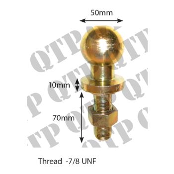 Hitch Pin 7/8" Short Ball - 1386