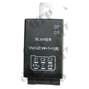 Massey Ferguson Flasher Unit 200 500 (6 Pin) - 12 Volt - 6 Pin - 1617401
