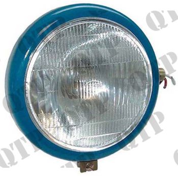 Head Lamp Blue Ford RH Plain Lens - RH - 12 Volt - 45/40 Watt  - Blue c/o Plain Lens - 1734