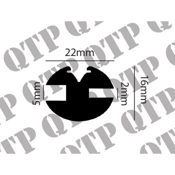 Weather Strip Beaded ( 22mm ) 20 Mtr Length - 1773-20