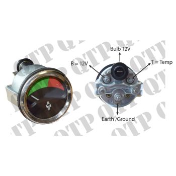 Massey Ferguson Gauge 200 500 Water Temperature - 1877719
