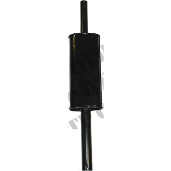 Exhaust David Brown 995 996 Case 580 Oval - Black Enamel Size: 950mm x 50mm x 45mm - 1959E