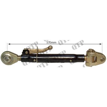 Top Link Cat 2 Ball End & Knuckle End - Minimum/Maximum Length: 21 11/16" (550mm) / 32 1/2" (825mm) - 21006