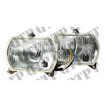 Head Lamp Fiat 86 // PAIR - 2pck LH & RH - 12 Volt - 60/55 Watt // - 27250