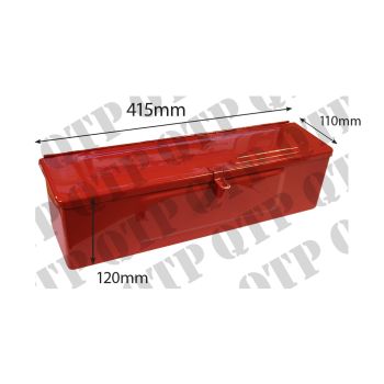 Massey Ferguson Tool Box Red - Size: 420mm x 120mm x 110mm - 3074