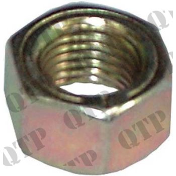 Nut 3/8&#039; UNF Hexagon Zinc & Yellow - PACK OF 10 - PRICE PER UNIT - 353431