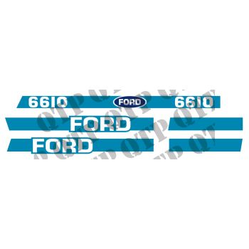 Decal Kit Ford 6610 - With Cab - 3952