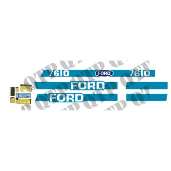 Decal Kit Ford 7610 - With Cab - 3961