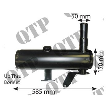 Exhaust Box Ford 5640 6640 TS80 TS90 TS115 - Non Turbo - 407118