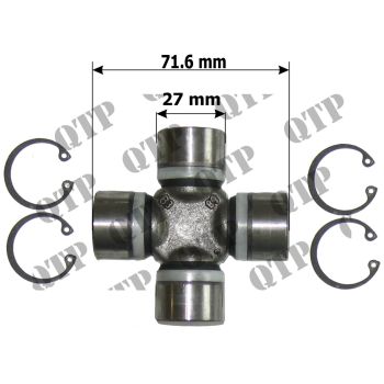 U Joint Ford 40 Carraro - Cup Diameter: 27mm Height: 71mm - 409820