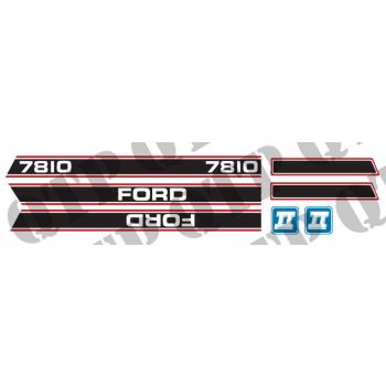 Decal Kit Ford 7810 Red & Black - 41002