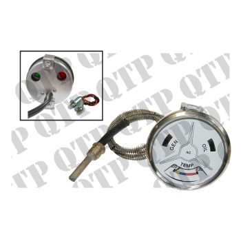 Gauge Major Temperature - White Face - 41665