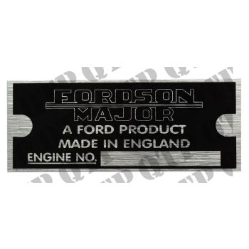 Tractor Badge Fordson Major - ID Badge - 41972
