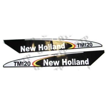 Decal New Holland TM120 - Set Early Type Blac - 41973