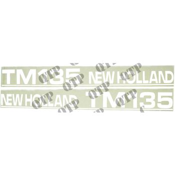 Decal New Holland TM135 - Set Old Type - 41986