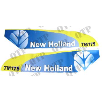 Decal New Holland TM175 Set Late Type White - 42009
