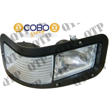 Head Lamp New Holland TM115 - TM190 // RH Dip - 12 Volt / 55 Watt (UK/Ire) - 42152