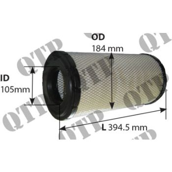 Air Filter Ford TS100A TS110A Outer - 42241