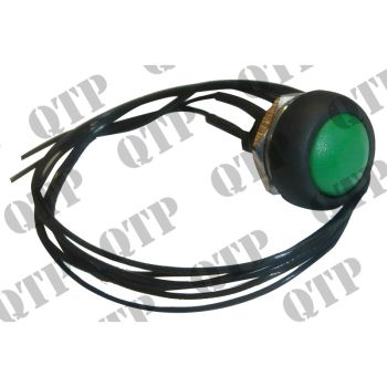 Joystick Switch Push GREEN 13.2mm Mounting Ho - 43154GR