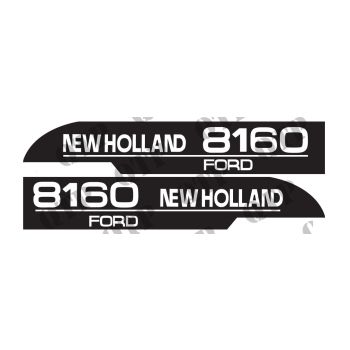 Decal Kit Bonnet Ford 8160 LH + RH - 43333