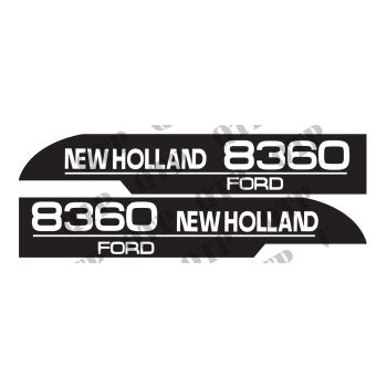 Decal Kit Bonnet Ford 8360 LH + RH - 43335