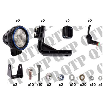 Work Light Kit Roof Ford New Holland T6.120 - - On Cab Pillar - 44282