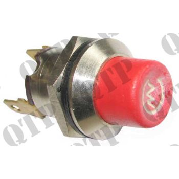 Switch Push Button Red M19 Steel - 51968