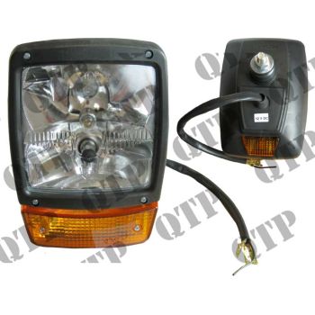 Head Lamp JCB New Type - c/o Bulbs & 300mm Fitted Cable - 52621