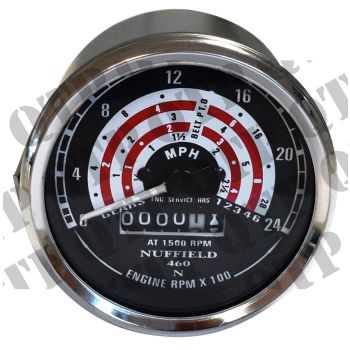 Rev Counter Clock Nuffield 4 / 60 - MPH - 52633