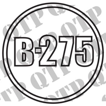 Decal IHC B275 Round - PACK OF 2 - PRICE PER UNIT - 52689