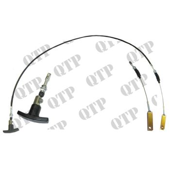 Pick Up Hitch Cable CX 70 80 90 100 - Overall Length: 1750mm, Length from Sleeve to Sleeve: 1360mm - 52811