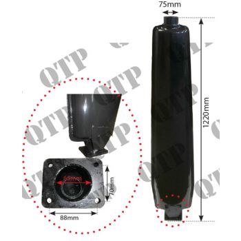 Exhaust Deutz DX110 110A 120 120A 85 85A - 53363