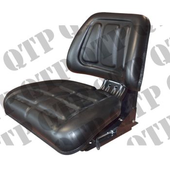 Seat Black Flat Back Sliding Base - 53850