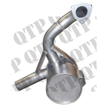 Exhaust Box JCB 3CX Non Turbo From Serial M414786 - 53877