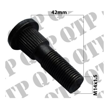 Wheel Bolt Deutz 06 07 07C Agroprima DX - PACK OF 2 - PRICE PER UNIT / 42mm Long M14 x 1.5 Thread - 54183