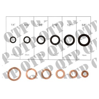 Copper Washer Kit 110pcs - 55350