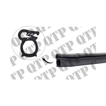 Rubber Upper Rear Window - 55814