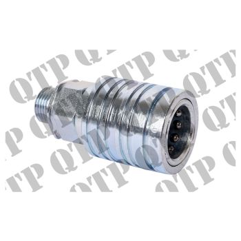 Hydraulic Quick Release Coupling 1/2" Male - Thread M18 X 1.5mm - 58250