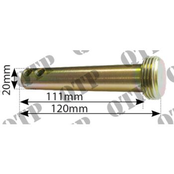 Pin John Deere Top Arm 20mm - PACK OF 2 - PRICE PER UNIT - 59280