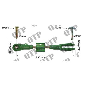 Levelling Box John Deere 6000  RH CAT2 - 59286