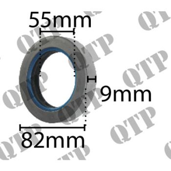 Massey Ferguson Differential Seal 300 4WD - Size: 55mm x 82mm x 9mm - 4WD - 6041