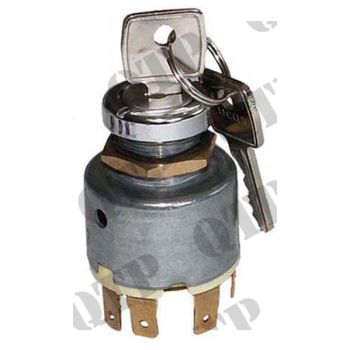 Massey Ferguson Ignition Key Switch 20D Lucas - Positions: On / Ignition / Start - 61208