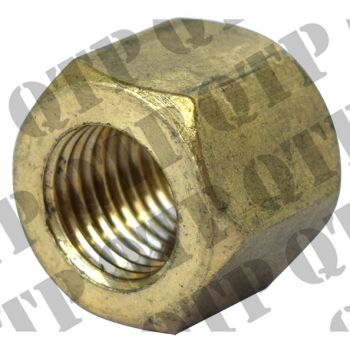 Massey Ferguson Nut Exhaust Manifold 135 - 240 3/8" Brass UNF - PACK OF 10 - PRICE PER UNIT - 61482