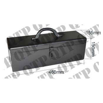 Tool Box Black Massey Ferguson - Size: 460mm x 150mm x 155mm - 61505